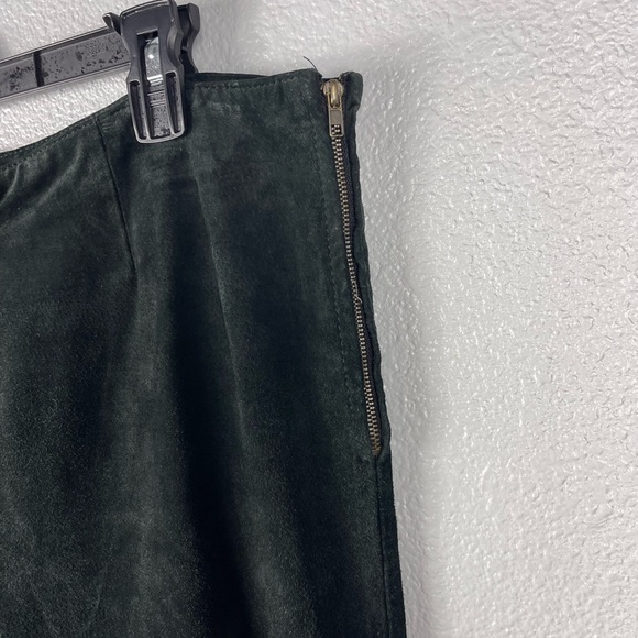 Clio Suede 100% Leather Retro Pull On Pants Women’s 14 High Rise Vintage Western - Picture 4 of 9